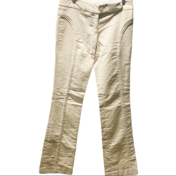 Catherine Malandrino cream tailored piping cords 8 - Picture 2 of 8